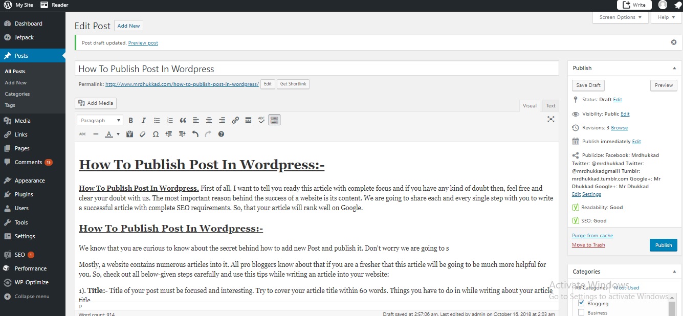 how-to-publish-post-in-wordpress-mrdhukkad