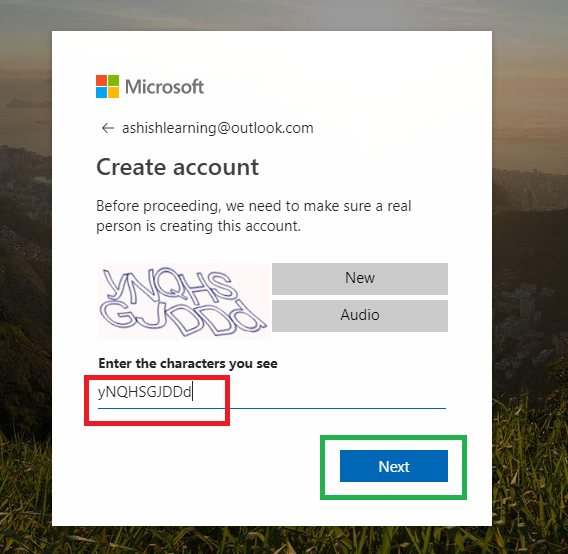 create a hotmail email account