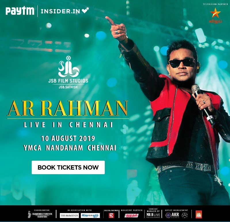 A.R. RAHMAN LIVE SHOW IN CHENNAI BOOK TICKET