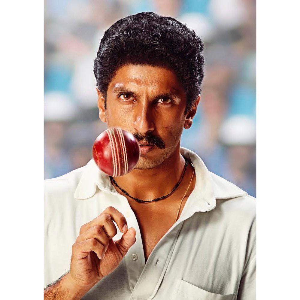 LOOK OUT OF RANVEER SINGH AS KAPIL DEV IN 83 (FILM)