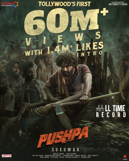 Pushpa Movie Teaser Crossed 63 Million Views